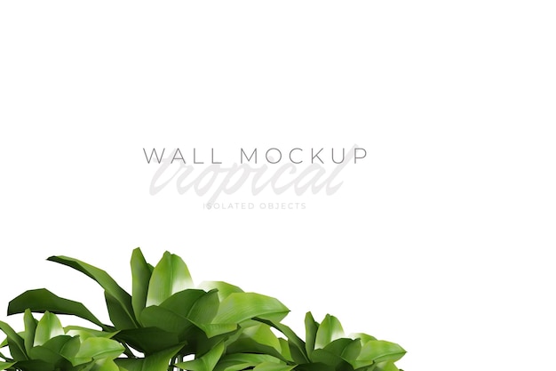 Mockup di sfondo tropicale ed estivo