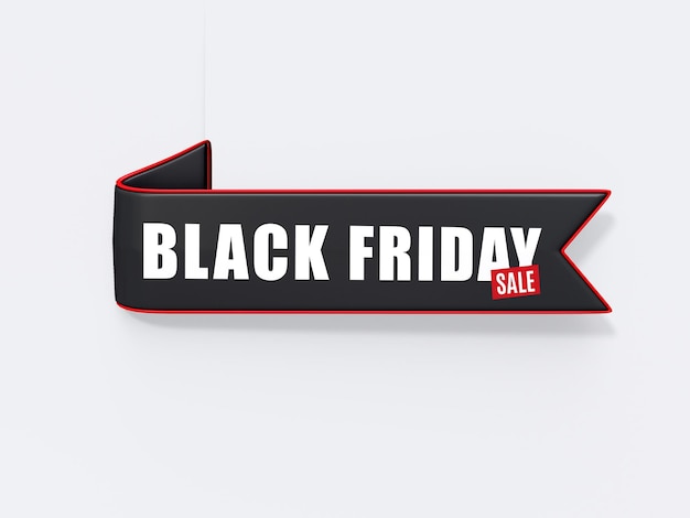 PSD mockup pubblicitario per banner di vendita del black friday