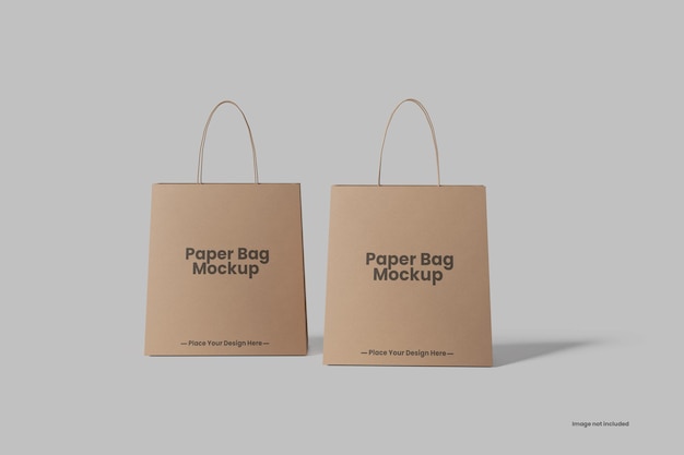 Mockups de saco de papel