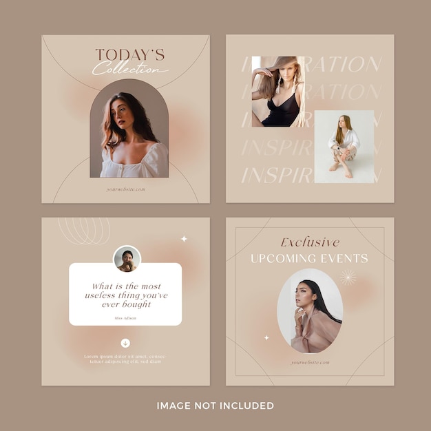 Mode Instagram Post Banner Set