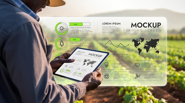 PSD modell für eine drahtlose landwirtschafts-app