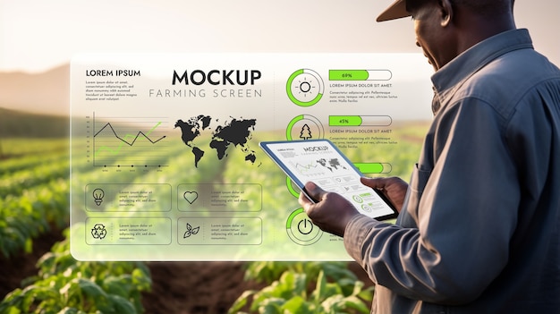 PSD modell für eine drahtlose landwirtschafts-app