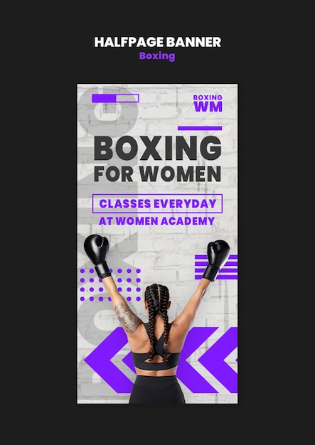 Modelo de clube de boxe