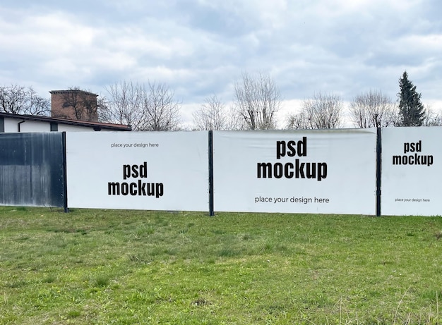 Modelo de Vitrine de Mockup de Publicidade Externa para Loja de Sinalização Identidade Visual