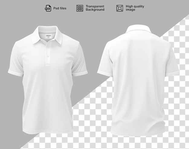 PSD modelo realista de uma camisa de polo