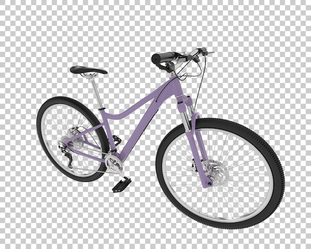 PSD mountainbike isoliert auf dem hintergrund 3d-rendering-illustration