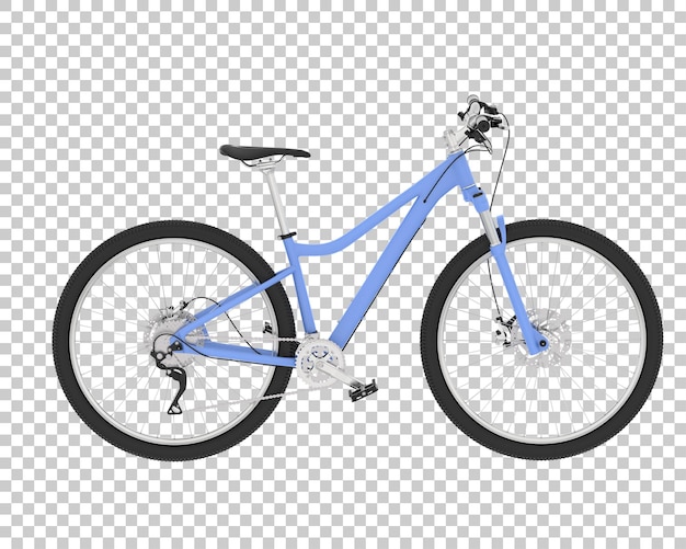 PSD mountainbike isoliert auf dem hintergrund 3d-rendering-illustration