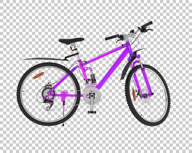 PSD mountainbike isoliert auf durchsichtigem hintergrund 3d-rendering-illustration