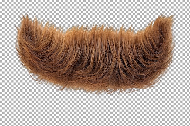 PSD une moustache de fausse fourrure brune confortable préparée pour une fête en costume amusante à l'automne