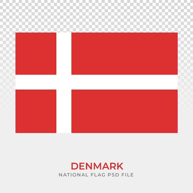 Nationalflagge Dänemarks PSD-Datei