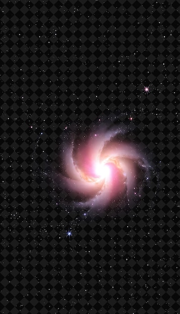 PSD la nébuleuse de la galaxie starburst avec un noyau intense éclatant avec une lumière blanche et rose brillante remplie de masse