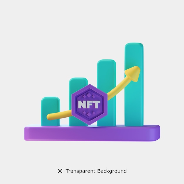 Nft Profit 3d Icône Illustration