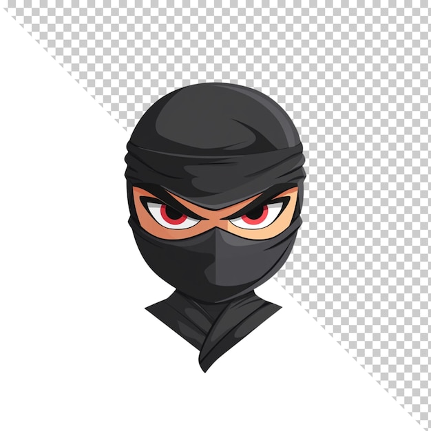 PSD un ninja isolé sur un fond transparent