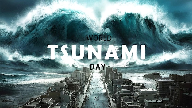 PSD o dia mundial de conscientização sobre o tsunami é criado todos os anos em 5 de novembro.