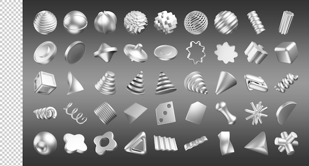 Objet 3D abstrait low poly