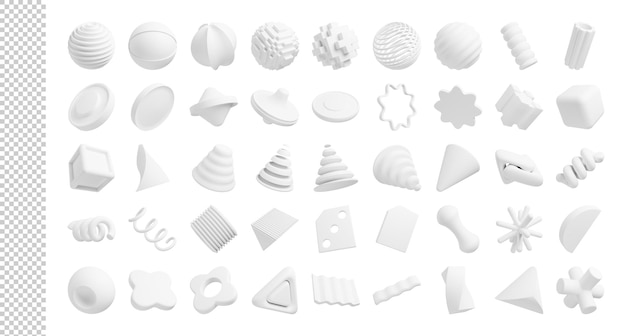 Objet 3D abstrait low poly