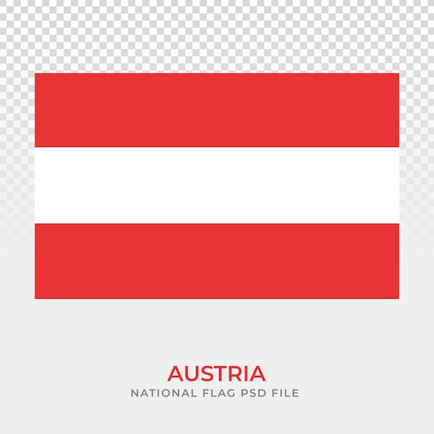 Österreichische Nationalflagge PSD-Datei editierbar