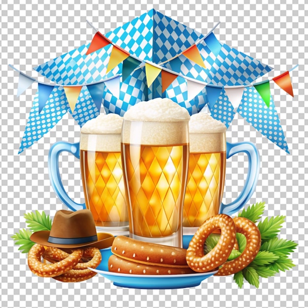 Oktoberfest em fundo transparente