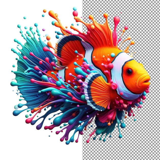 PSD palette oceanica vibrante splashy sea creature design