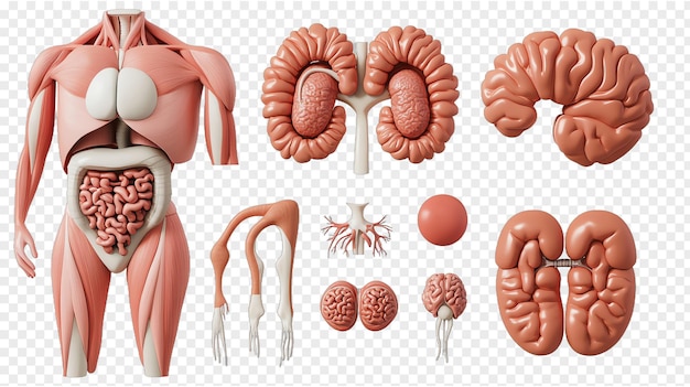 PSD parties du corps humain organe interne