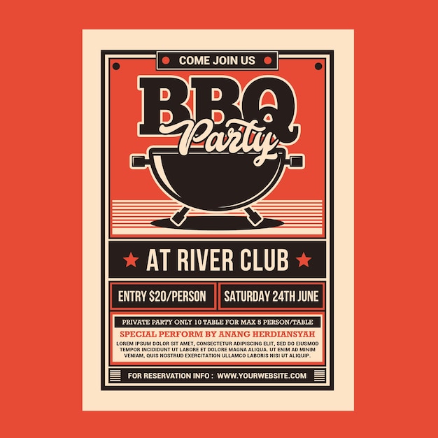 party flyer barbecue