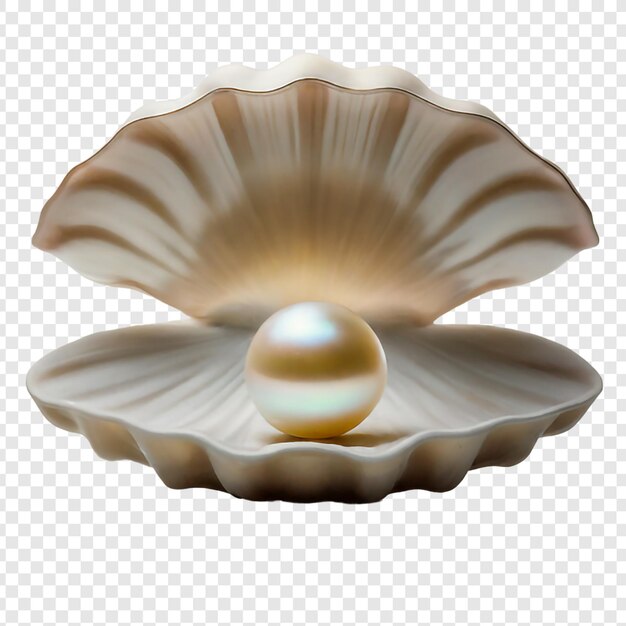 PSD pearl e shell png isolati su sfondo trasparente premium psd