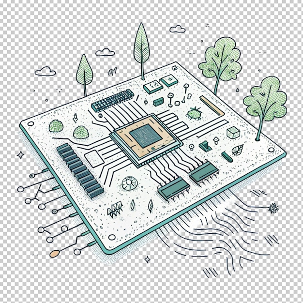 PSD une photo 3d dessinée à la main