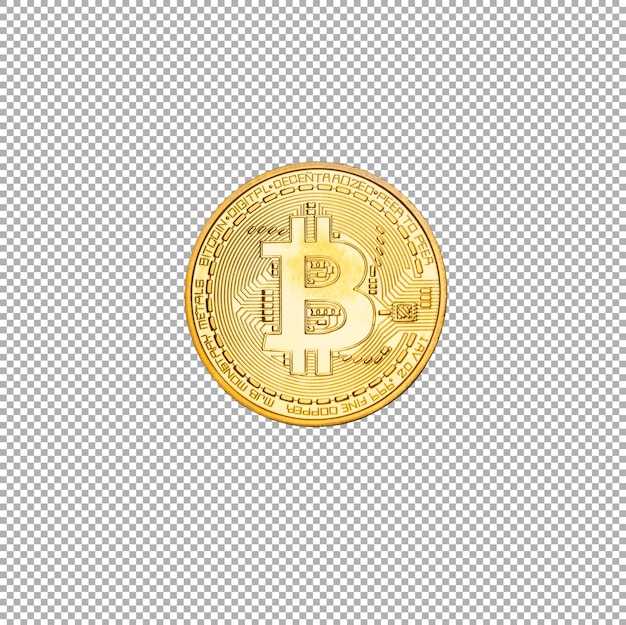 PSD pièce de monnaie bitcoin crypto argent isolé