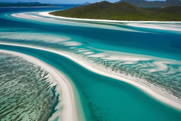 La plage de Whitehaven, en Australie, où les eaux cristallines embrassent les sables blancs en poudre