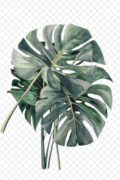 PSD une plante avec des feuilles vertes et une image d'une plante