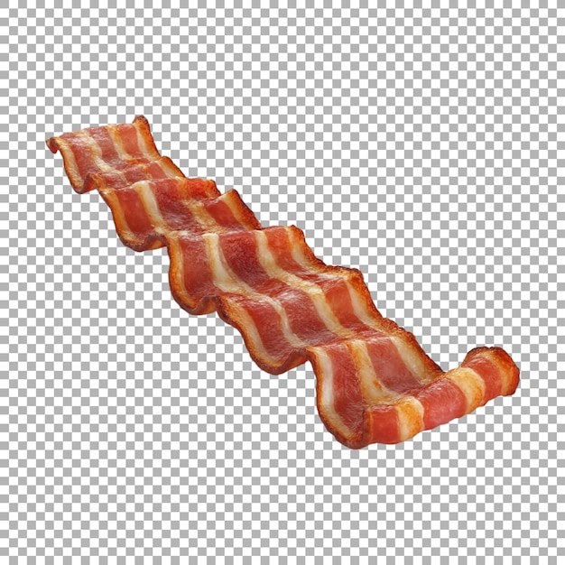 PSD png bacon cortado em fundo transparente ai gerado