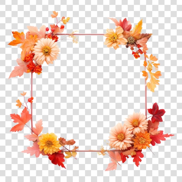 PSD png blumenkrans herbstpflanze