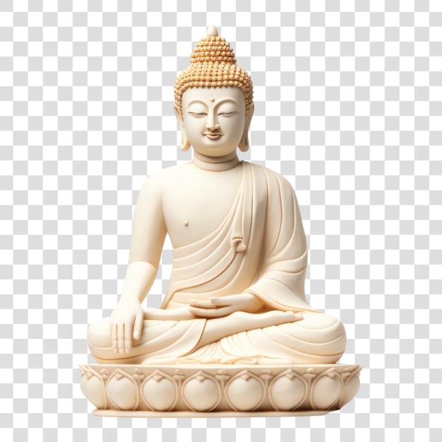 PSD png-buddha-statue weißer hintergrund darstellung spiritualität