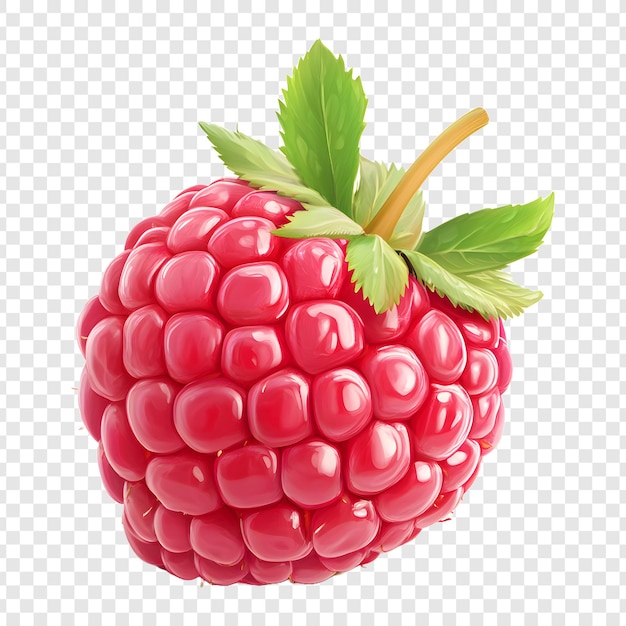 PSD png de framboise isolé sur un fond transparent