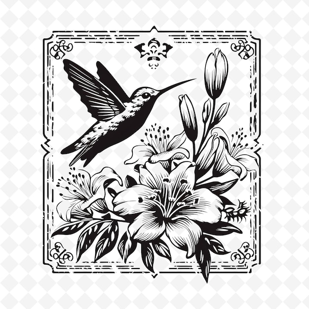 PSD png premium aquarelle flower stamps des dessins artistiques pour des projets créatifs clipart et tatouage