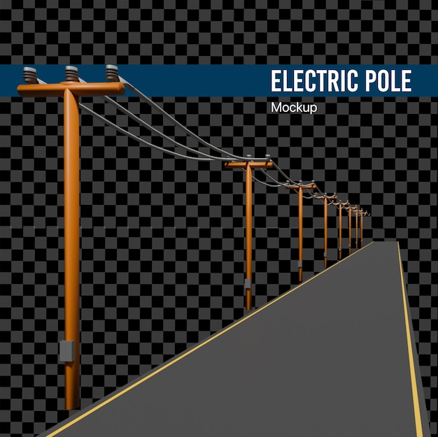 PSD polo elétrico 3d polo de serviços públicos