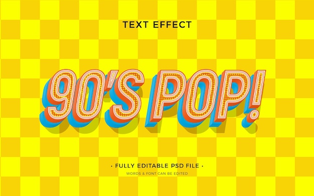 PSD pop-art-text-effekt