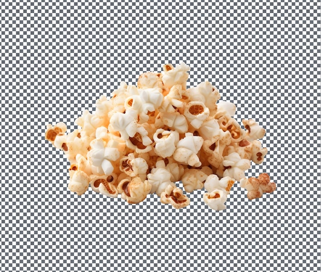 PSD popcorn de açúcar de canela muito saboroso isolado em fundo transparente