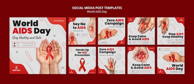 Postagem nas redes sociais do Dia Mundial da AIDS