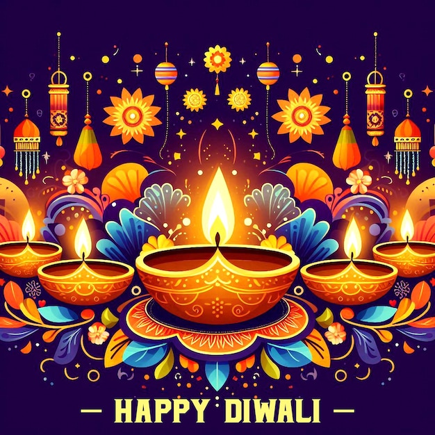 PSD poster-design für das diwali-festival