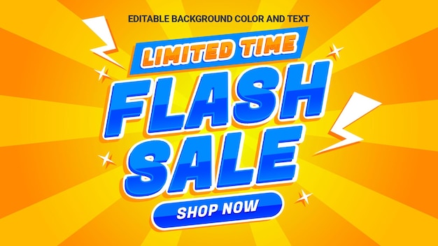 PSD promoção de modelo de banner de desconto de venda em flash