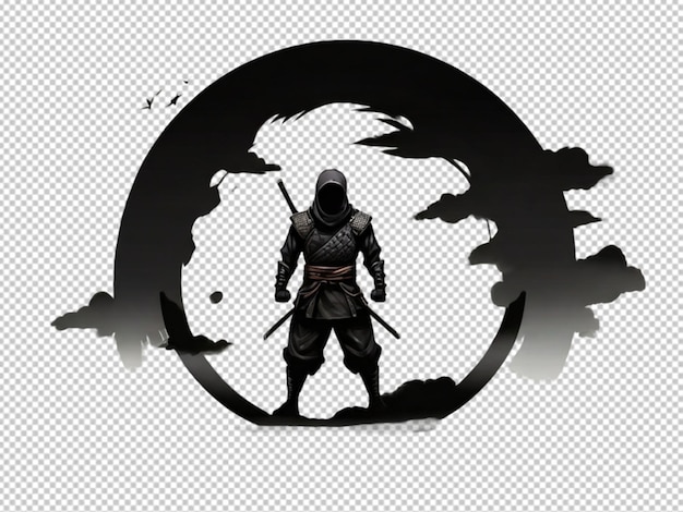 PSD psd d'une combinaison de ninja sur un fond transparent