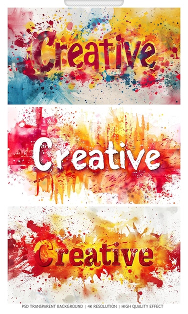 PSD psd creative hand painted quote template frame per il testo