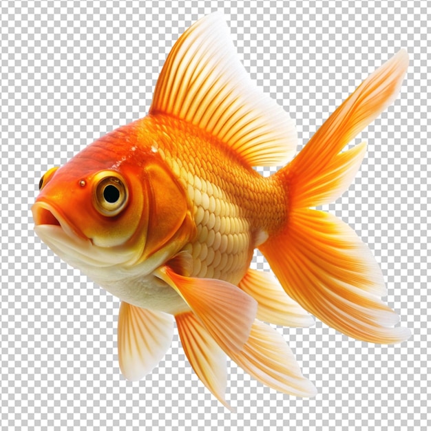 PSD de peixe-dourado em fundo transparente