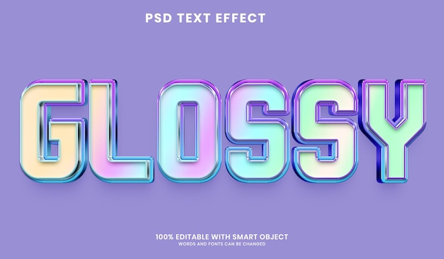 PSD psd d'effet de texte 3d modifiable