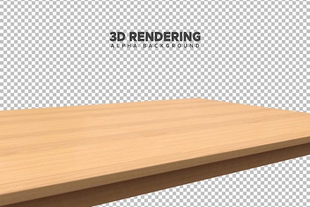 PSD psd holztabelle wird auf einem transparenten hintergrund angezeigt
