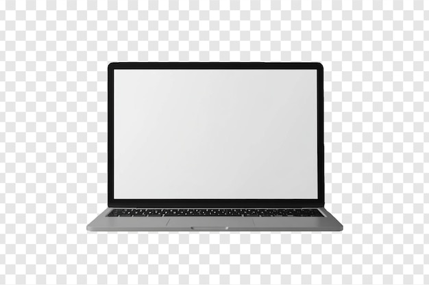 PSD psd-laptop mit leerem weißen bildschirm