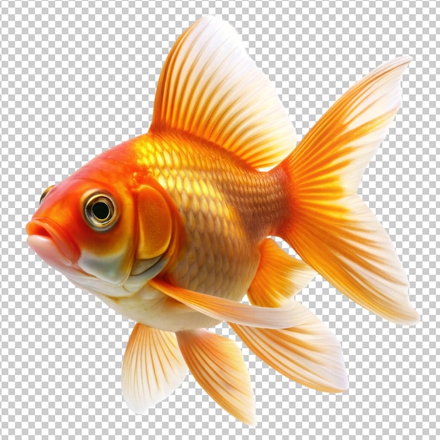 PSD de poisson rouge sur fond transparent