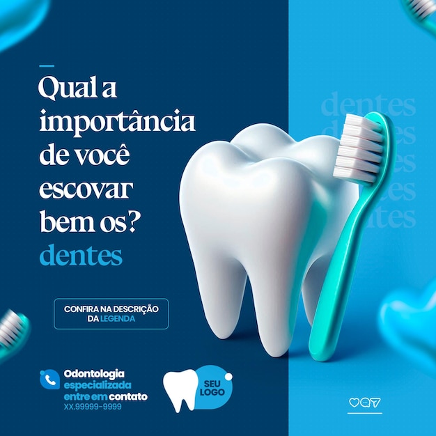 PSD psd quão importante é escovar bem os dentes