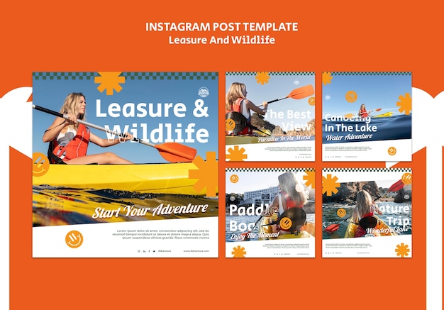 Publications Instagram sur les loisirs et la faune